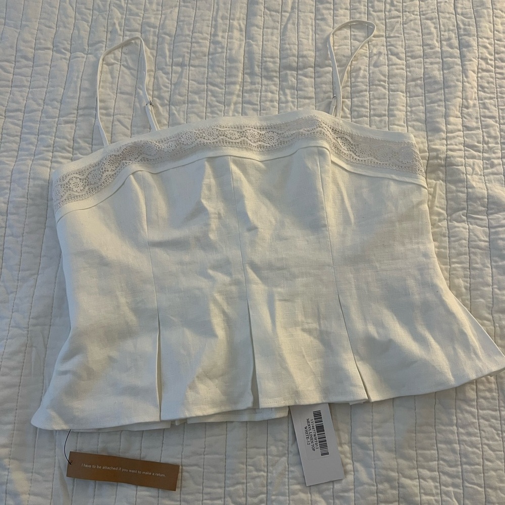 Reformation NWT White Tank Size 12